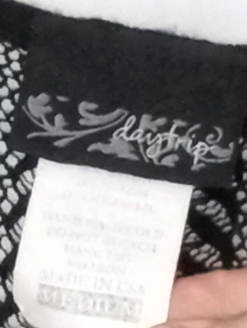Daytrip Black Sheer Open-Front Draped Cardigan Sparkly Glitter Goth Fairy Flowy - Picture 3 of 4